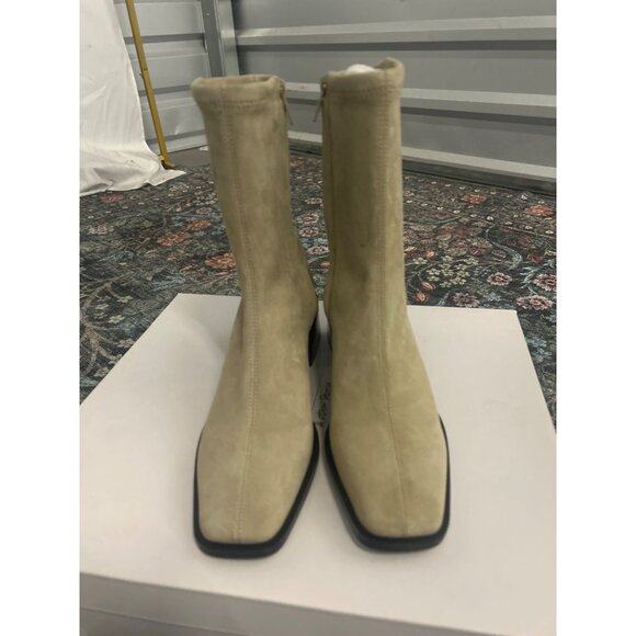 & OTHER STORIES Paulina Square Toe Boot Beige Womens Size US 4 - Picture 4 of 10